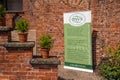 Birmingham Watercolour Society Exhibition Sign, Hanbury Hall.